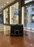 Girls Simple Evening Clutch Bag - (Black)