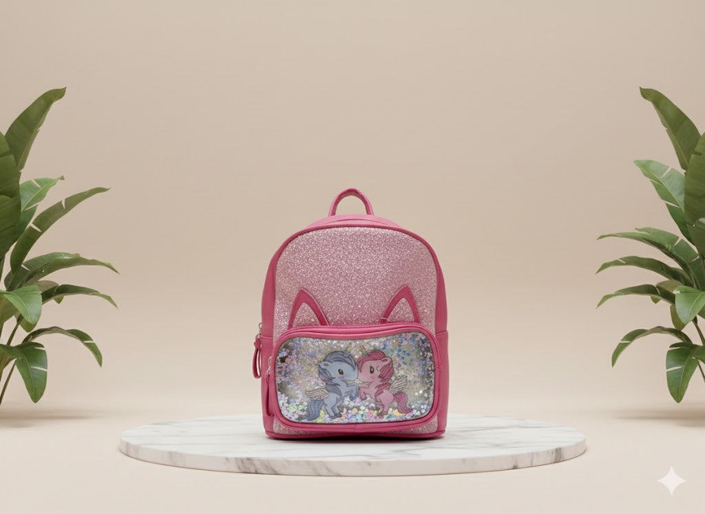 Girls school bag (Pink Pony)