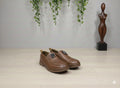 Kids Classic Leather Brown shoes