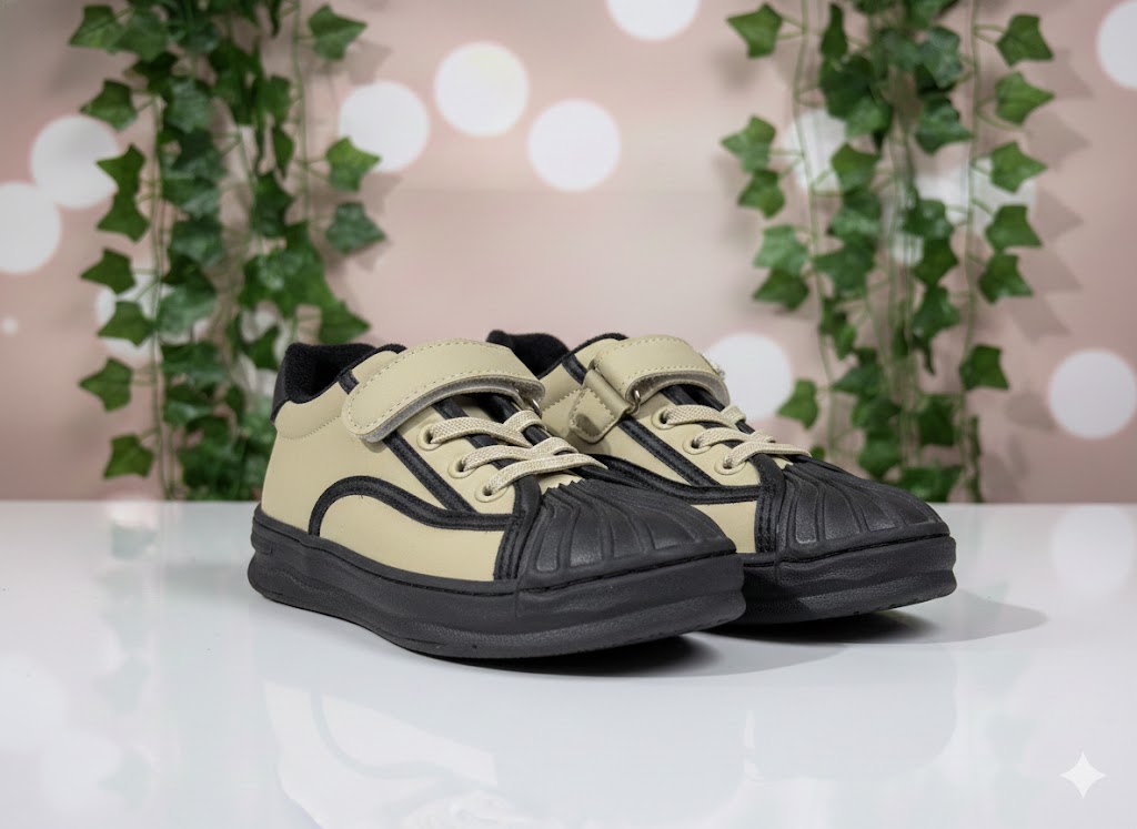 Boys Black Toe Outdoor Sneakers - (Black)