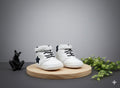 New Born -  Boys All White Shoes