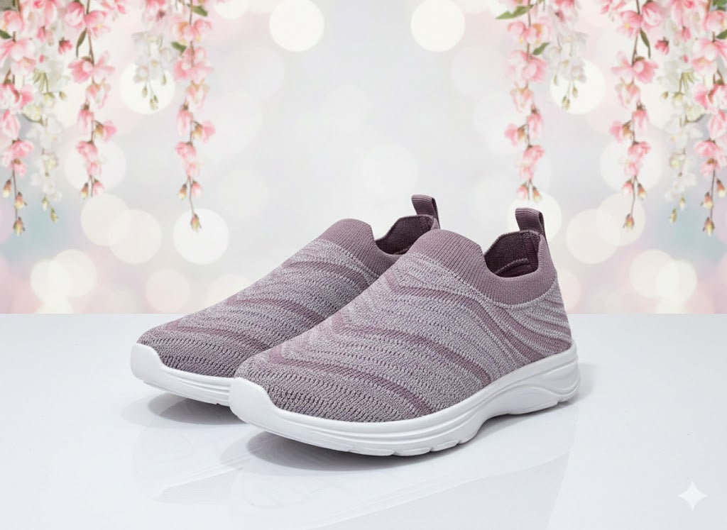 Kids Mesh Trendy Outdoor Sport Sneakers - (Purple)