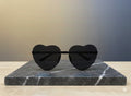 Fashionable  Children's Heart shape sun Glasses - (All Black)