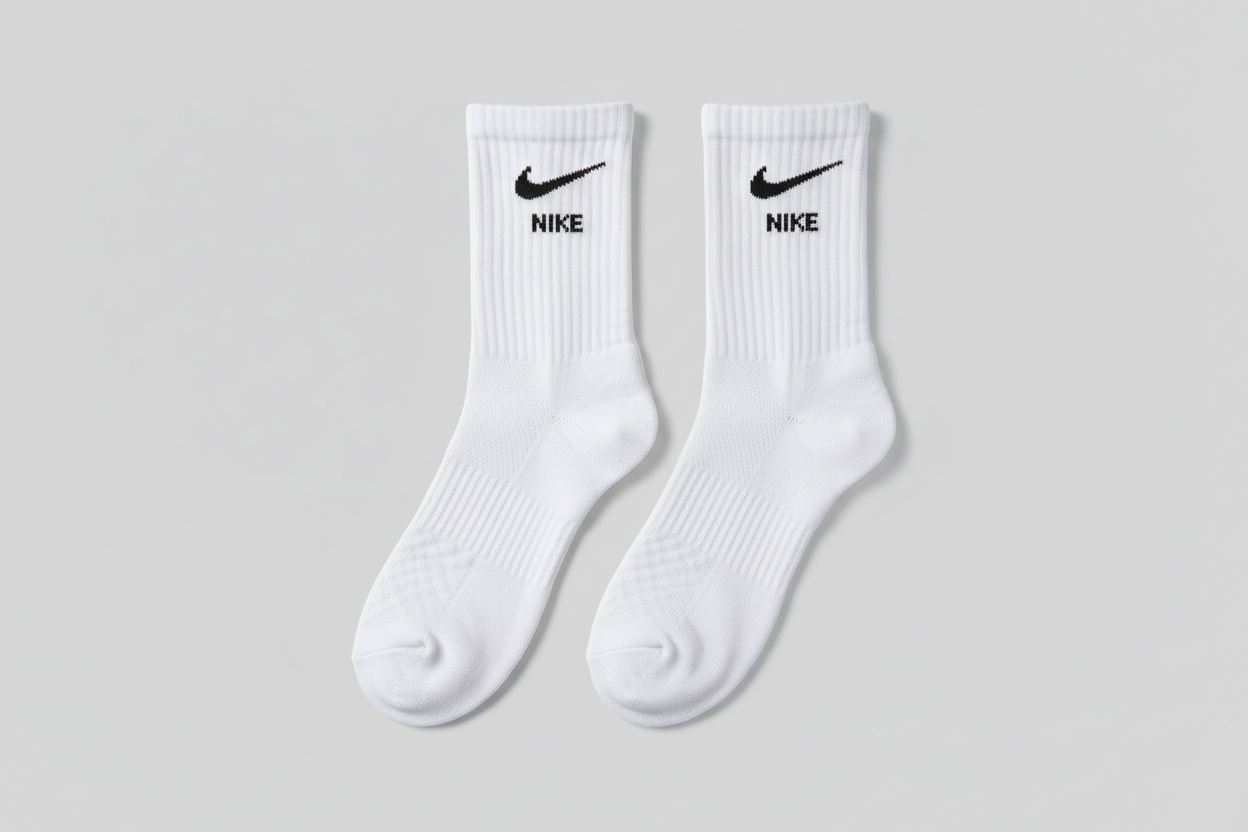3 Pairs of White Nike Socks